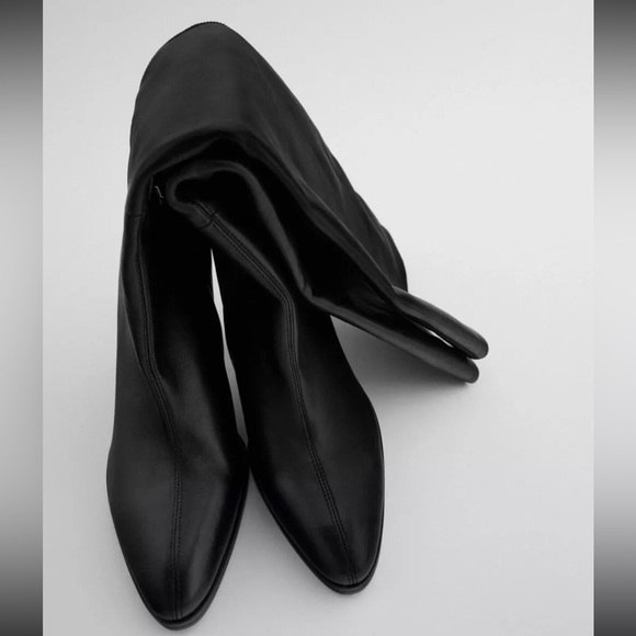 NWT Zara Slouchy Knee-High Boots Sz 9 - Picture 4 of 13